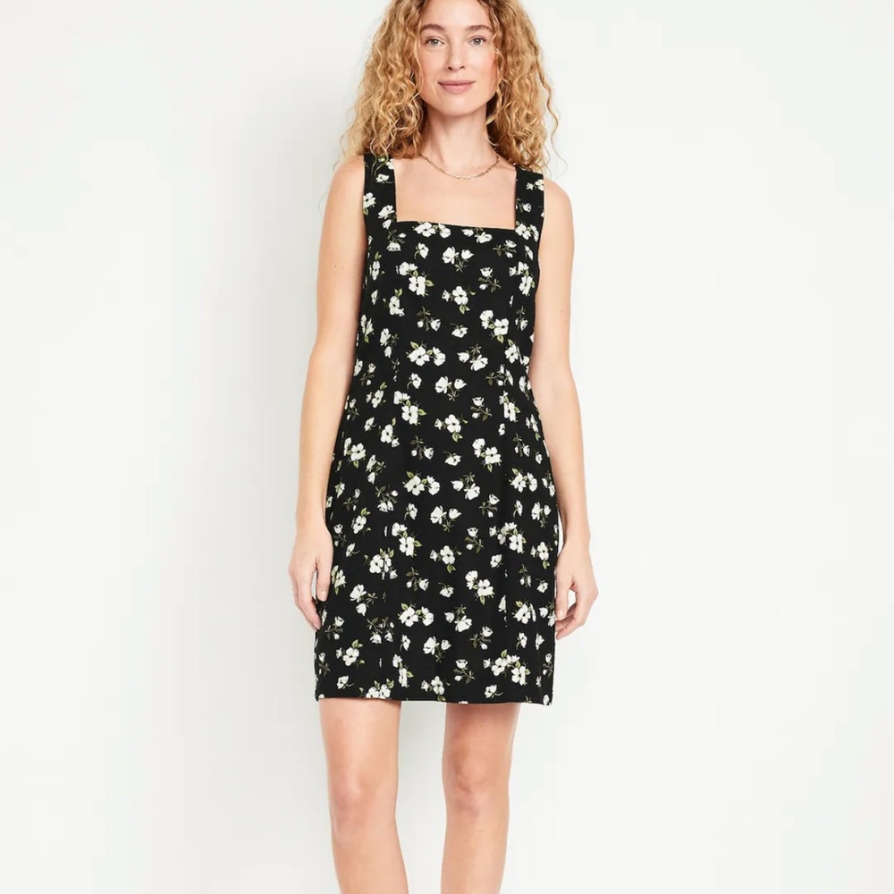 Floral Black Dress